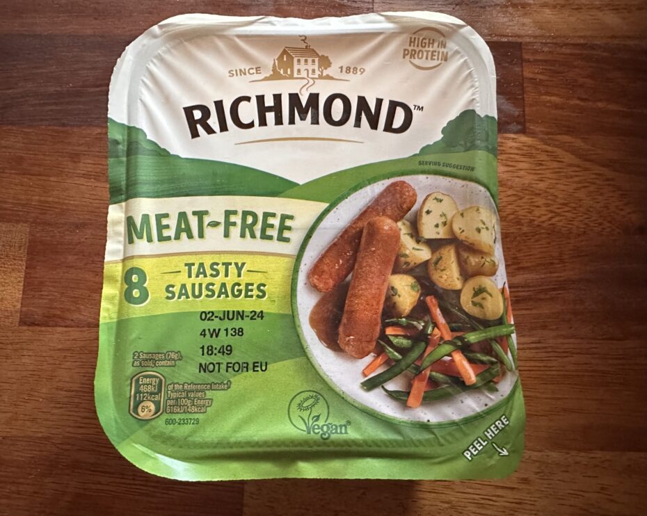 Richmond Meat Free Sausages Review: Vegan Credentials, Packaging, and Taste