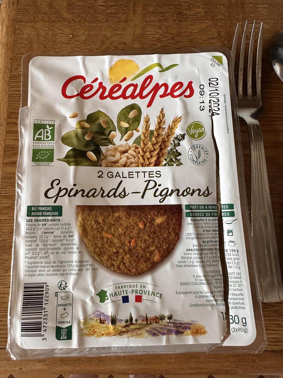 Céréalpes Epinards-Pignons Galettes: Review